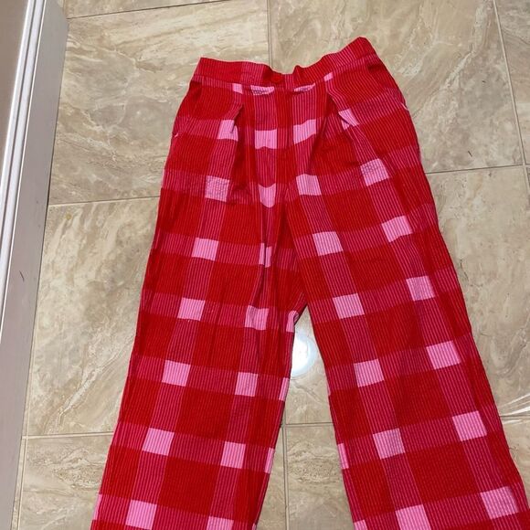 NWT Anthropologie Poridge  Preppy Plaid pants size M - Picture 6 of 12
